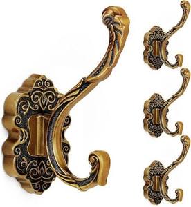 Crochet à serviette en aluminium doré de haute qualité, petite taille, écologique et durable pour la salle de bain, porte-clés et support - Product Image 1