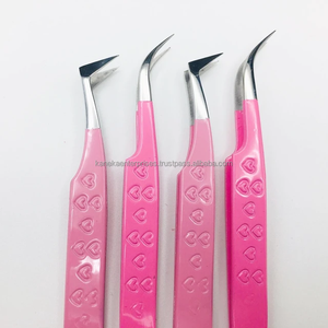 Pinzas Profesionales para Pestañas, Ecológicas, de Acero Inoxidable, Antimagnéticas, Duraderas, con Logotipo Personalizado, para Extensión de Pestañas y Volumen de Cejas - Product Image 3