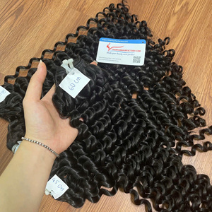 Vendeur chaud 100% Extensions de cheveux Remy vietnamiens Deep Wave Trame Cheveux de couleur noire - Product Image 5