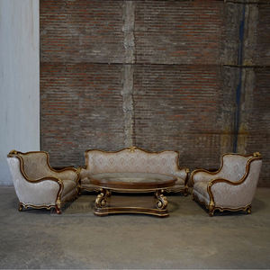 Muebles de lujo para sala de estar, sofá clásico de 3 asientos - Product Image 5