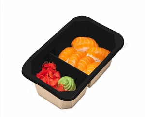 Contenedor de Alimentos para Llevar, Apilable, Apto para Microondas, a Prueba de Fugas, de 800 ml, en Caja de Kraft, con Logotipo Personalizado, Venta al Por Mayor - Product Image 1