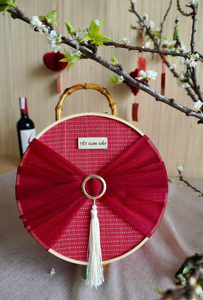 Panier-cadeau en bambou, tissage en bambou solide, artisanat pour l'emballage de cadeaux d'entreprise, utilisation en présentation, origine Vietnam - Product Image 2
