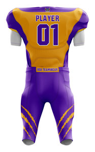 Uniforme de football américain grande taille de haute qualité Maillot respirant avec impression sublimée à la mode Ensembles de vêtements élégants - Product Image 5