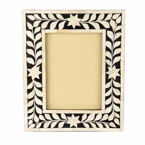 Handmade Resin Photo <b>Frame</b> with High Quality Bone Inlay Design Customized Size Wood Style for Home Hotel and Family Decoration - Product Image 2