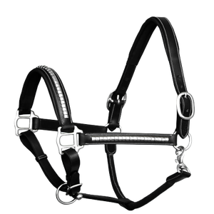 Nouveau perlé Bling canal cheval licou prix de gros commande en gros haute qualité en cuir dos équitation cheval licou - Product Image 6