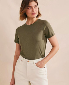 T-shirt court à manches courtes pour femme, coupe slim, style streetwear, avec logo personnalisé imprimé, respirant, 100% coton, pour l'été - Product Image 2