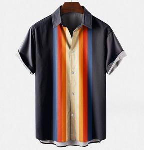 เสื้อฮาวายผู้ชาย โพลีเอสเตอร์ แห้งเร็ว เสื้อชายหาด ลายทรอปิคอล แขนสั้น สำหรับวันหยุดพักผ่อน สไตล์ลำลอง - Product Image 5