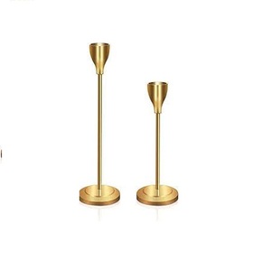 Bougie décorative de mariage, support de pilier, pot à bougie de style classique avec finition en nickel, vente en gros en vrac - Product Image 6