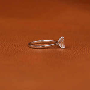 Estilo de moda Esmeralda corte laboratorio cultivado diamante solitario anillo de compromiso 18K chapado en oro sólido IGI certificado anillo de regalo para mujer - Product Image 6