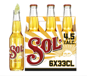 Cerveza Sol Lager 330ml Draft Ale en varias opciones de embalaje Botella Caja a granel Taza Cartones - Product Image 3