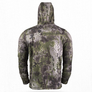 Chaqueta de invierno técnica de camuflaje de alta calidad impermeable a prueba de viento mezcla de lana merino con capucha caza senderismo ropa alpina OEM - Product Image 2
