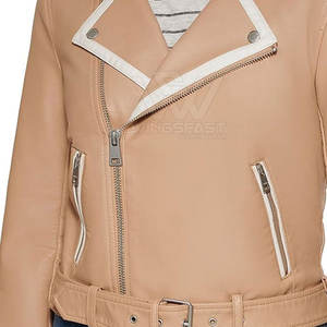 Veste en cuir pour femmes de haute qualité avec logo personnalisé vêtements de mode tricotés respirants pour l'hiver - Product Image 6