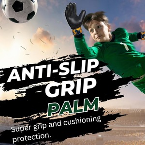 Gants de football professionnels de haute qualité de l'usine directe, adultes, jeunes, super adhérence, latex imperméable, gants de gardien de but à doigts complets - Product Image 4