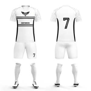 Vente en gros de maillots d'équipe personnalisés pour les jeunes 2026, ensemble complet de kit d'entraînement de football, uniforme de football vierge - Product Image 6