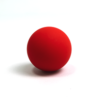 Balle de massage en silicone alimentaire haute densité couleur personnalisée, logo sur mesure, diamètre 63 mm, marque HSC pour relaxation des fascias à domicile