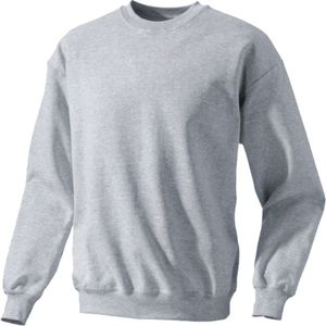 เสื้อสเวตเชิ้ตคอกลมขนาดใหญ่สั่งทำได้ MOQ ต่ำ ผ้าฝ้าย 100% ระบายอากาศได้ดี น้ำหนักเบา สีพื้นสำหรับผู้ชาย - Product Image 3