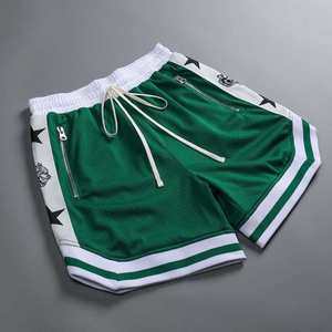 Pantalones Cortos Deportivos para Hombre, Estilo Hip Hop, Cintura Alta Elástica, Ligeros, de Secado Rápido, Transpirables, de Malla, para Entrenamiento, Gimnasio, Deportes, Correr - Product Image 3