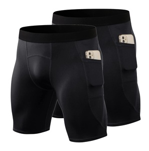 Meilleures ventes Short de compression avec poche Sous-vêtements d'entraînement Cool Dry pour la course Short de compression pour hommes Fabriqué au Pakistan - Product Image 1