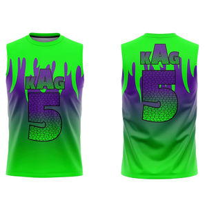 Personalizado 100% poliéster sublimado 7v7 bandera fútbol uniforme Jersey compresión con capucha sin mangas 7v7 Jersey para hombres - Product Image 1