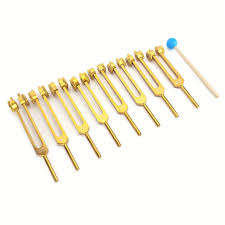 ชุดส้อมเสียงโซลเฟจิโอ 9 เสียง และชุดส้อมเสียงจักระทอง 9 เสียง ปรับจูนไว้ที่ .25Hz สำหรับการบำบัดด้วยเสียง - Product Image 5