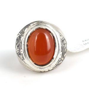 Anillo de Plata de Ley 925 Hecho a Mano para Hombre con Ágata y Turquesa, Diseño Geométrico, Baño de Rodio, Ideal para Uso Diario, Regalo, Engaste de Bisel - Product Image 4