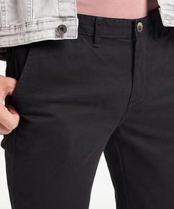 Vente chaude coton Spandex hommes pantalons décontractés hommes en plein air Slim Fit Stretch pantalon droit costume pantalon pour l'hiver automne - Product Image 4