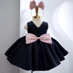 Vestido de princesa de lujo elegante para niños con lazo frontal ODM Entrega rápida Estilo de dama bonita para eventos y fiestas de moda - Product Image 2