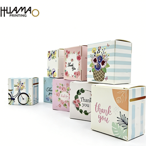Huamao Personalized Thank You Wedding Gift <b>Box</b>, Foldable Paper <b>Box</b> for Candy, <b>Cookie</b>, Wedding Party Favor, Bridal Shower - Product Image 1