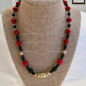 Hip Hop mode unisexe collier personnalité coloré perles de cristal naturel collier résine collier fête cadeau bijoux de mode - Product Image 4