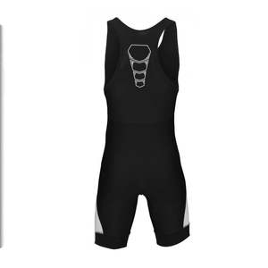 เสื้อกล้ามมวยปล้ำสีดำเสื้อมวยปล้ำโพลีเอสเตอร์แบบกำหนดเอง100% - Product Image 2