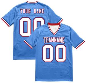 เสื้อเจอร์ซีย์อเมริกันฟุตบอลไซส์พิเศษสำหรับผู้ชายเสื้อแขนสั้นปักชื่อทีมสำหรับกีฬาฤดูร้อนตามสั่ง2025 - Product Image 4