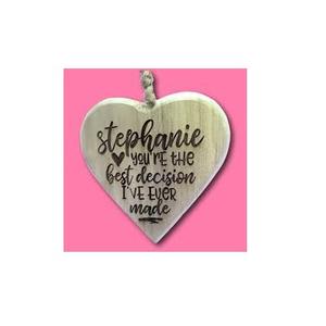 Suministros de madera para decoración del hogar, piezas de madera con forma de corazón, tamaño personalizado y uso colgante para decoración interior - Product Image 6