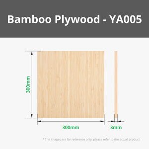 Ensemble de 6 planches en bambou de 3 mm pour travaux en bois - Product Image 3