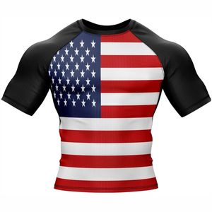 เสื้อบีบอัดสำหรับผู้ชายเสื้อ BJJ MMA สำหรับผดผื่นสั่งทำได้ - Product Image 4