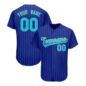 เสื้อเจอร์ซีย์เบสบอลพิมพ์ซับลิเมชันชุดเสื้อคอวีสำหรับผู้ใหญ่ระบายอากาศได้ดี - Product Image 6