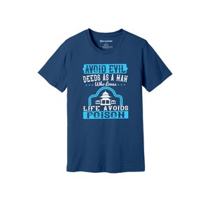 Camiseta informal de algodón 100% con impresión de temas de Buda en 3D, 12 opciones de color, 160-180, colocación de diseño personalizable GSM pesado - Product Image 3