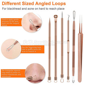Kit Premium Completo para Eliminar Puntos Negros con Herramientas de Acero Inoxidable y Estuche de Almacenamiento Ligero para la Rutina de Cuidado Facial - Product Image 3