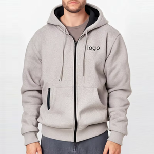 Dernier modèle de sweat à capuche zippé personnalisé avec logo, veste à capuche streetwear pour homme de haute qualité, pour l'extérieur, l'hiver - Product Image 1