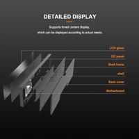 Écran étiré de 28,6, 37,6, 36,6, 43,1, 57,4, 65,7 pouces, fabricant d'écrans étirés, écran LCD à barre étirée haute résolution personnalisé