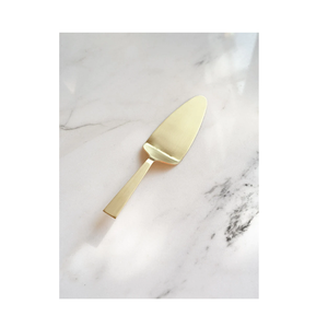 ชิ้นเค้กทองเหลืองชุบทอง ชุดมีดและพลั่วเค้กทองเหลืองคุณภาพระดับพรีเมียมในราคาขายส่ง - Product Image 2