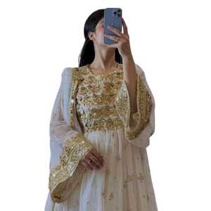 Nouveauté Robes ethniques entièrement brodées pour femmes au meilleur prix de gros Véritable robe afghane à manches longues en vente - Product Image 1