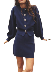 Vente à l'exportation femmes bleu Mini jupe porter en toute saison sans sacrifier le style ou la chaleur disponible à la quantité en vrac - Product Image 2