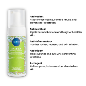 Champú para Mascotas en Espuma Sin Enjuague Pawlene Natura, Inspirado en la Dermatología, con Antioxidantes Esenciales, Fórmula Hipoalergénica, Fácil de Usar - Product Image 4