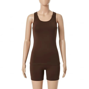 เสื้อกล้ามผู้หญิงไซส์ใหญ่ ผ้าสแปนเด็กซ์ผสมโพลีเอสเตอร์ ระบายอากาศได้ดี เนื้อผ้านุ่ม ยืดหยุ่น น้ำหนักเบา ทรงเข้ารูป เหมาะสำหรับใส่ในชีวิตประจำวันและออกกำลังกาย - Product Image 3