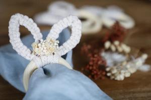 Los mejores servilleteros de macramé de calidad premium Isar, respetuosos con el medio ambiente, tejidos a mano, personalizables, Color/tamaño/logotipo, fiesta de boda Bohemia moderna - Product Image 2