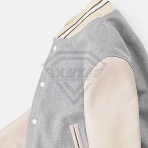 Último diseño de chaqueta de cuero Chenille Bordado de lana Letterman Bomber School College University 2025 chaqueta universitaria de béisbol - Product Image 5