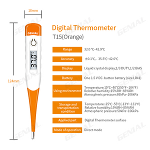 <span class=keywords><strong>Thermomètre</strong></span> <span class=keywords><strong>Basal</strong></span> Numérique de Haute Précision CE, en Stock, Expédition Rapide, pour Adultes et Bébés, Mesure de Température Axillaire et Orale - Product Image 4