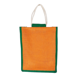 Sacs à provisions en Jute de haute qualité, Style personnalisé, motif de tissu, pièces de couleur, petite origine brute indienne - Product Image 3