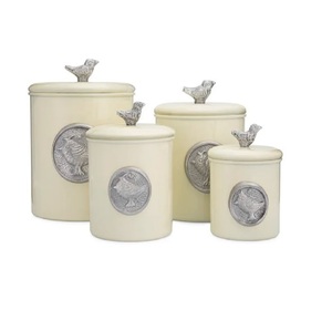 Eye Catching Galvanised <b>Kitchen</b> <b>Storage</b> Canister Rustproof Durable <b>Container</b> Perfect For Pantry Essentials And Everyday Use - Product Image 1