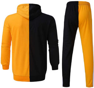 ชุดวอร์มผ้าฝ้าย100% สำหรับผู้ชาย, ชุดออกกำลังกายผ้าฝ้ายมีฮู้ดเสื้อวอร์มออกกำลังกายกลางแจ้งมีสไตล์ - Product Image 2